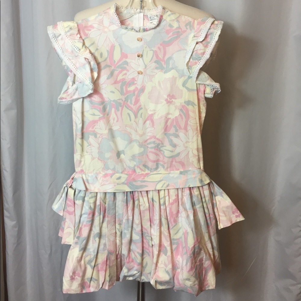 Vintage Ruth of Carolina Drop Waist Bubble Skirt Dress